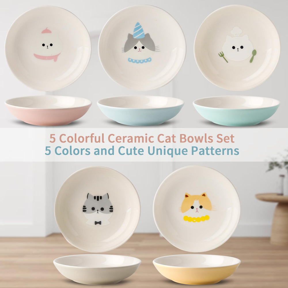 Seyatoo multipurpose bowls suit dry, wet food and water for small pets.