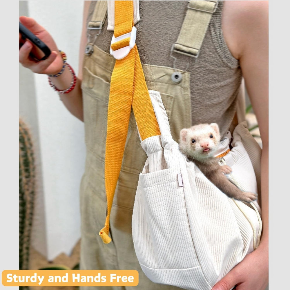 SEZDEKI ferret sling carrier zipper-opening for secure access