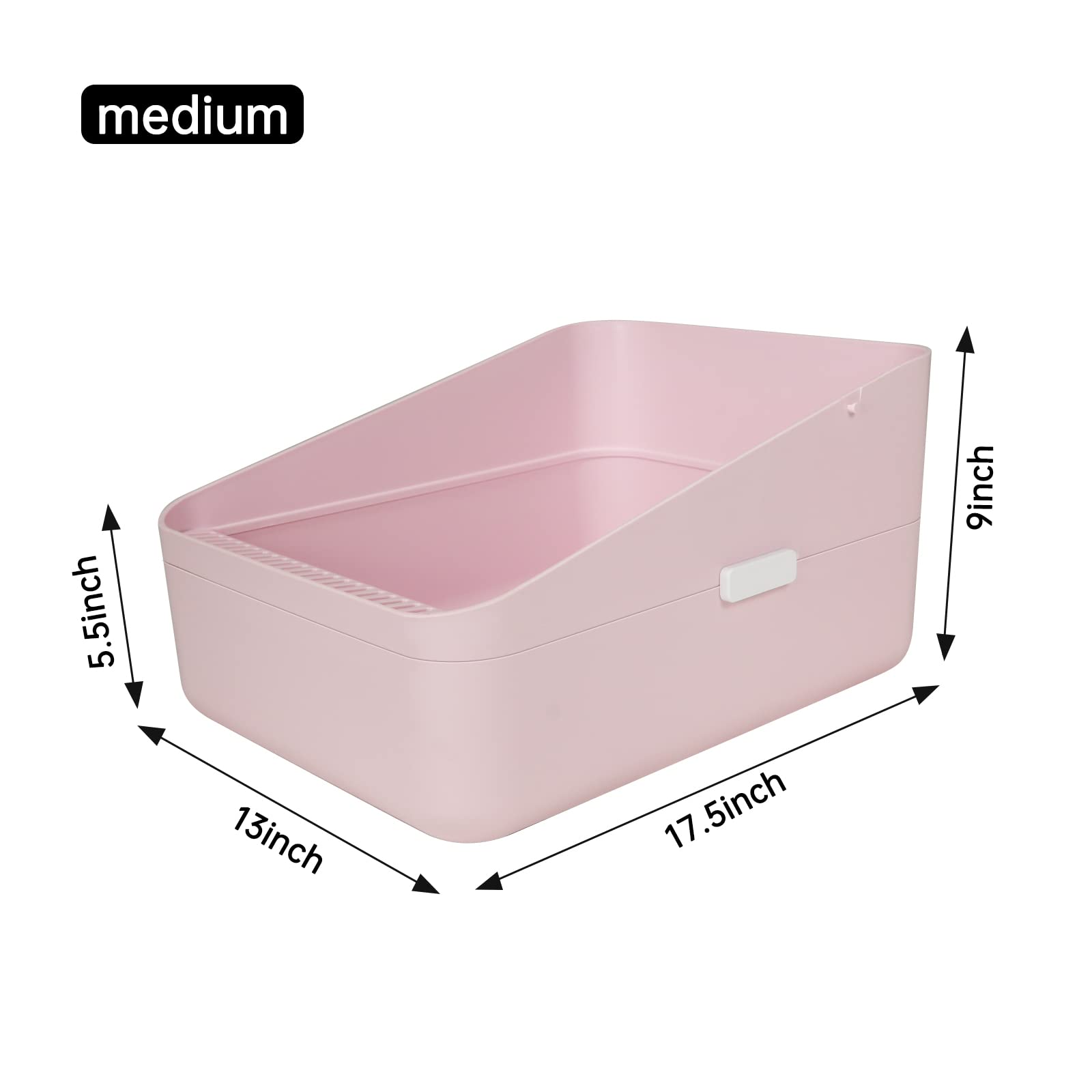 Top view of Sfozstra anti-scatter design litter box