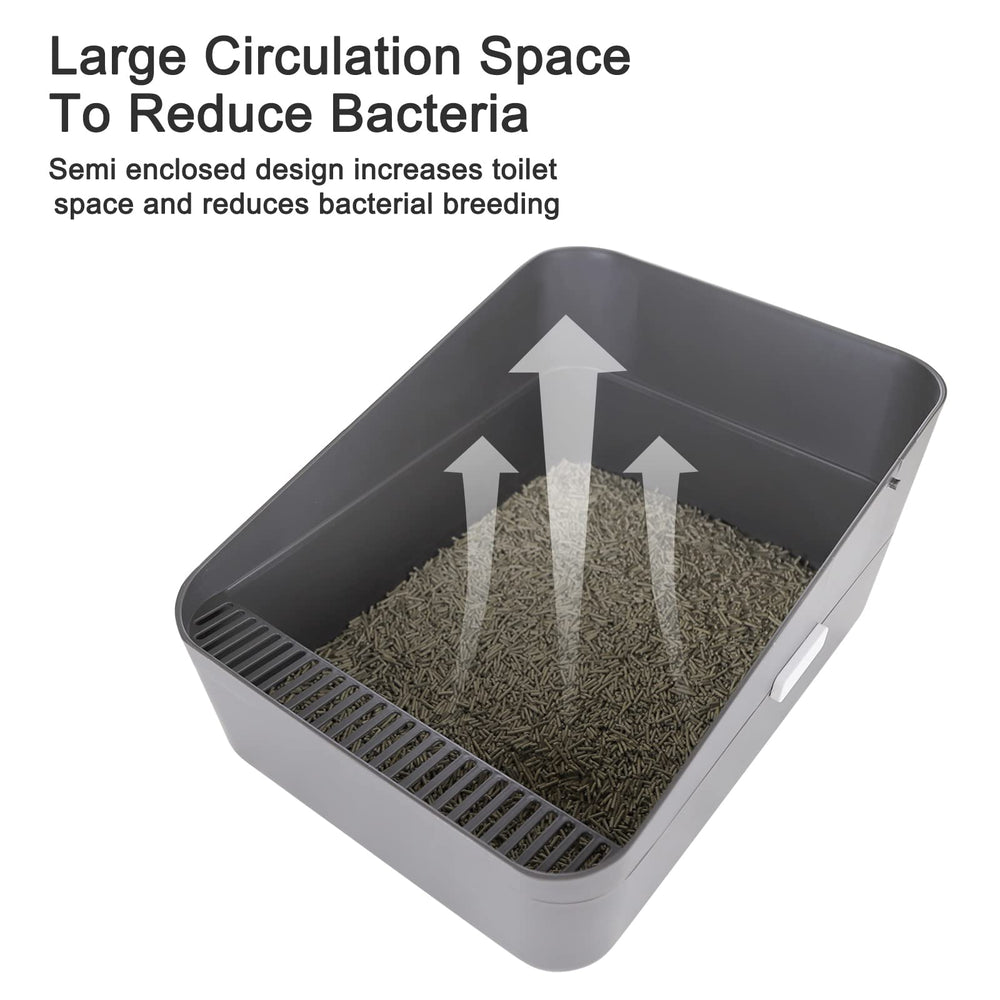 Sfozstra Cats Litter Box Low easy to assemble with quick clasps