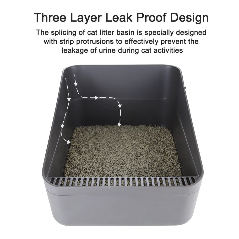 Sfozstra Cats Litter Box Low grey tone complements modern interiors