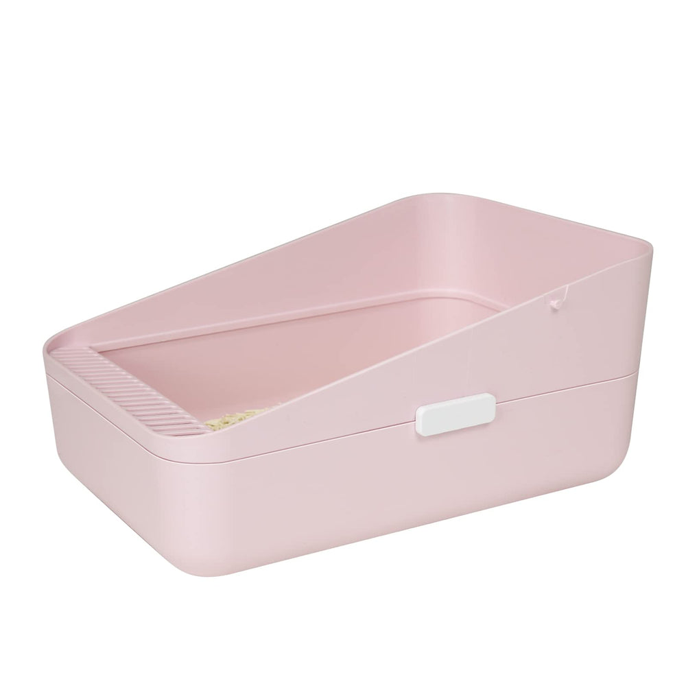 Sfozstra kitty litter box open design offers easy access and better airflow for cats.