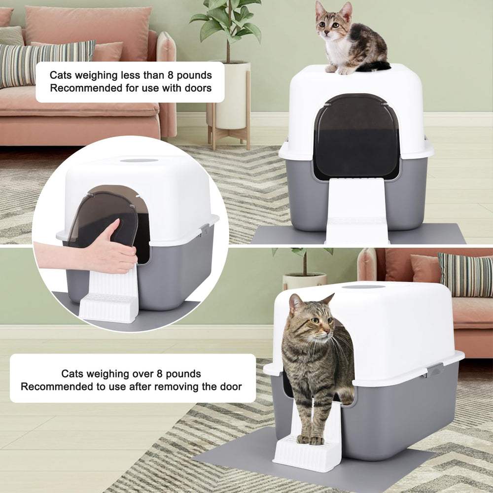 Sfozstra odorless litter box with deodorizing box for fresh air.