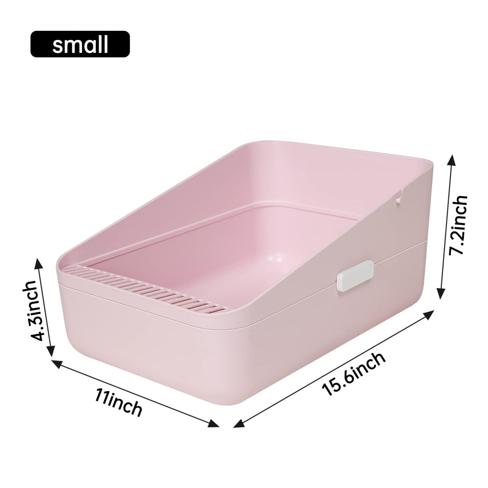 Sfozstra raised enclosure contains litter and prevents leaks effectively.