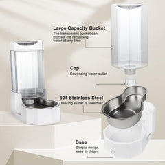 Sfozstra stainless steel bowl is odorless and durable for safe drinking