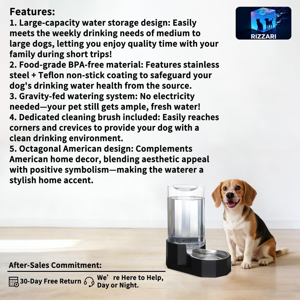 Sfozstra stainless steel bowl for durable, odor-free water delivery.