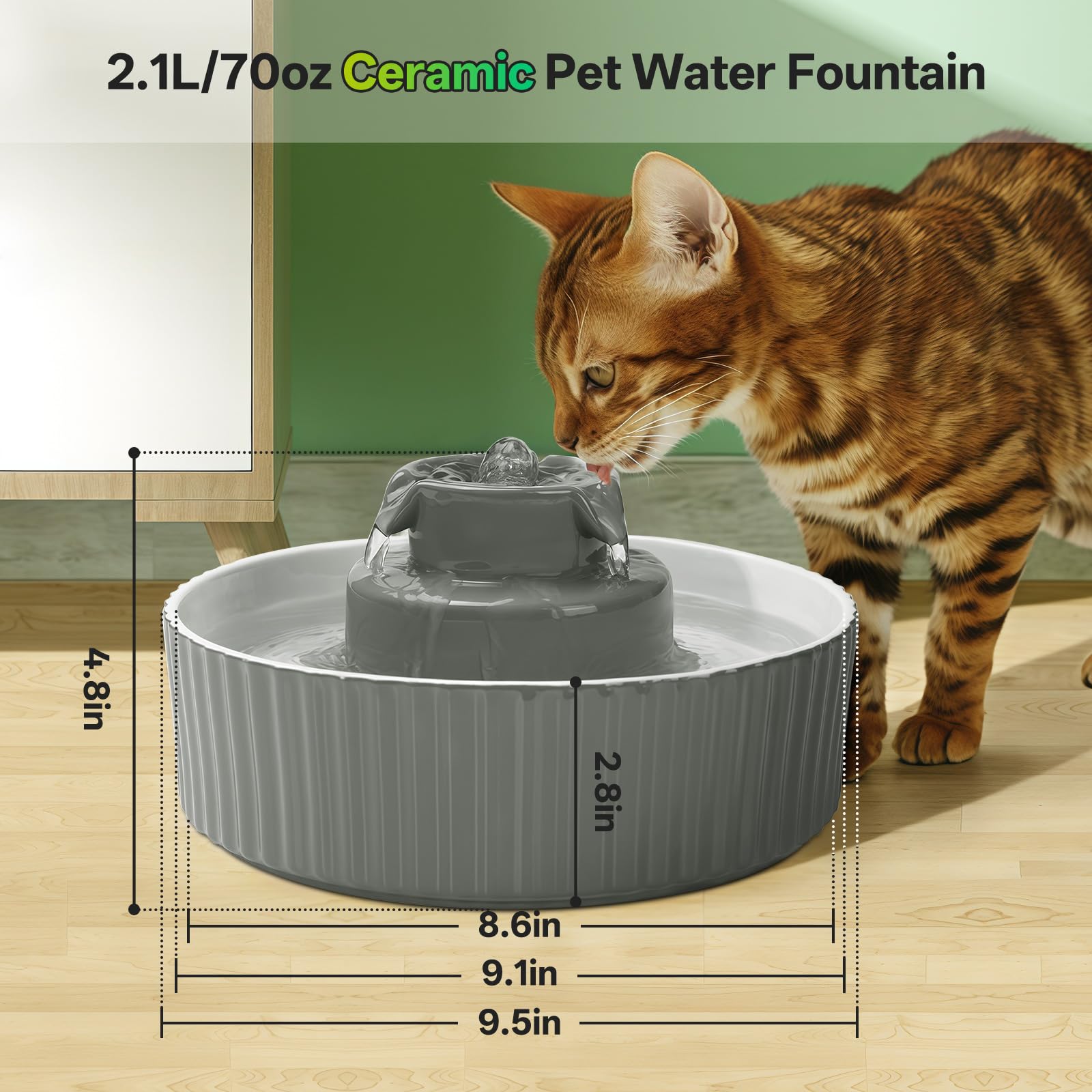 SgurFin complete fountain setup with spare parts and filters.