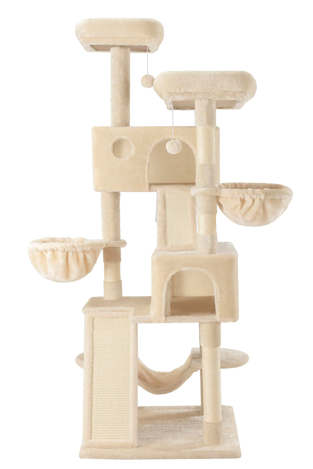 SHA CERLIN 65in cat tree easy to assemble with included tools