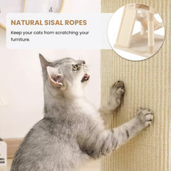 SHA CERLIN 65in cat tree plush perches offer cozy resting spots