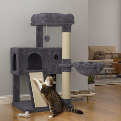 SHA CERLIN cat tree 36in hammock for cozy naps and play