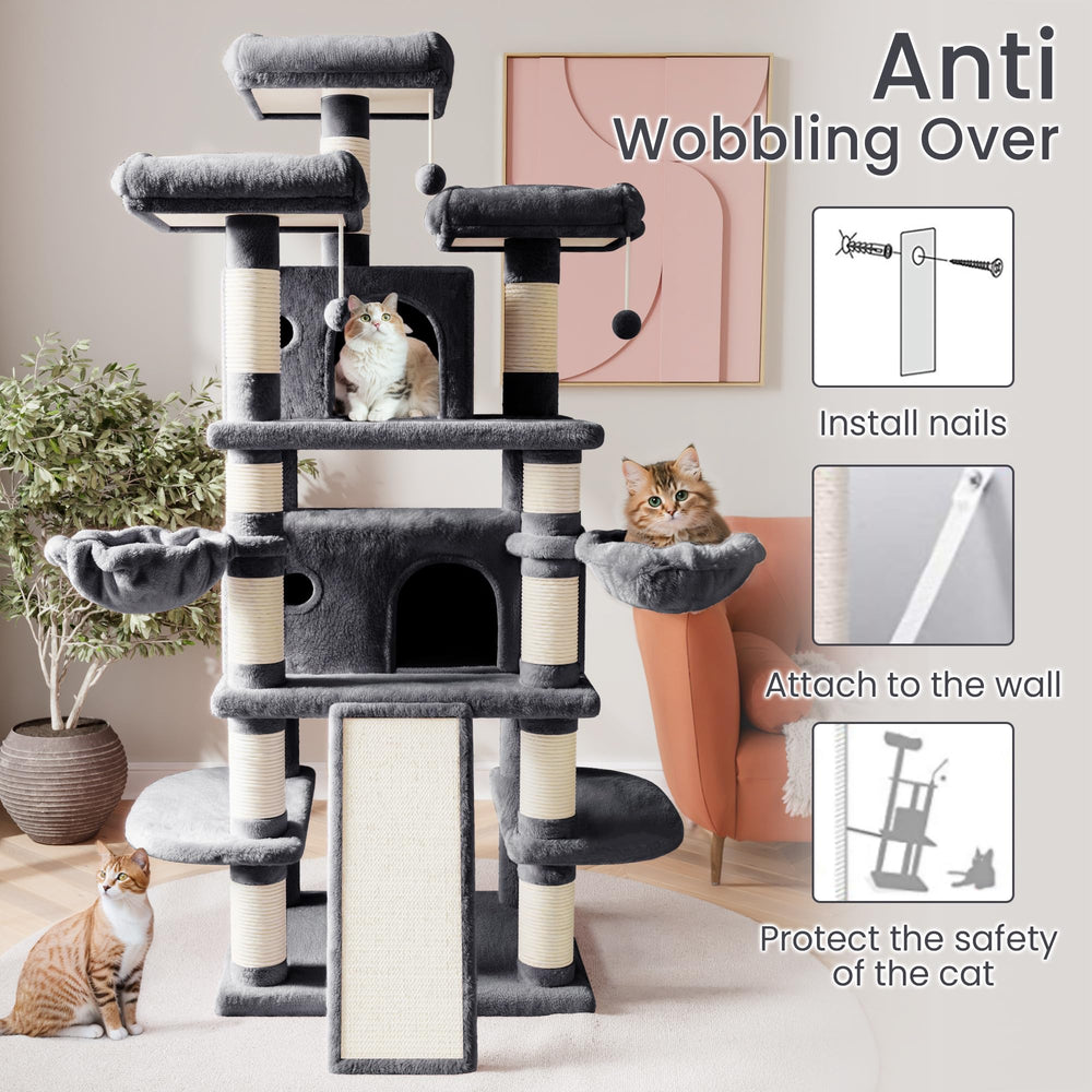 SHA CERLIN room design friendly cat tree enhances home aesthetics