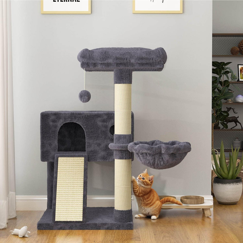 SHA CERLIN sisal scratching post protects furniture during scratching