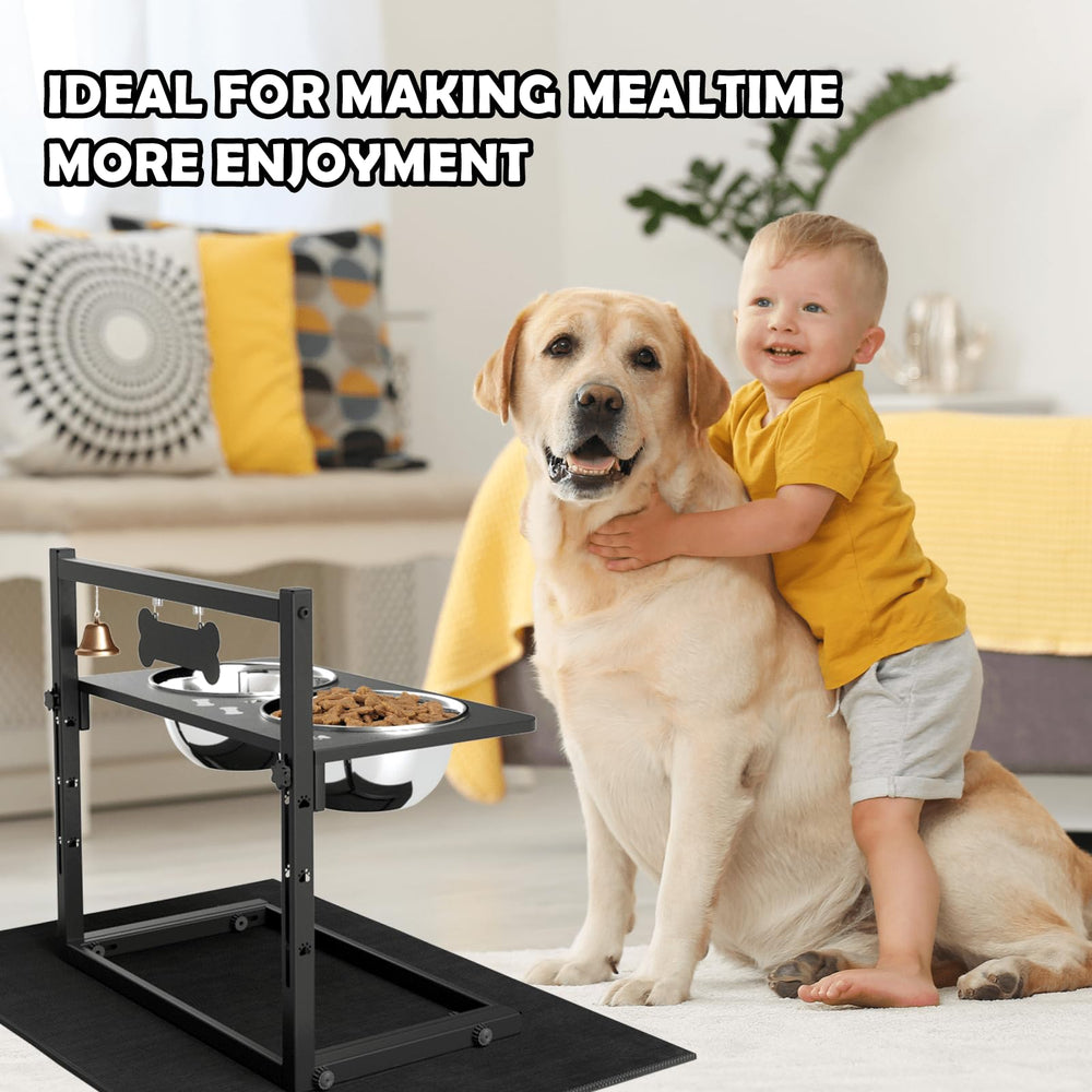 SHAINFUN dining set designed for large and medium breed mealtimes