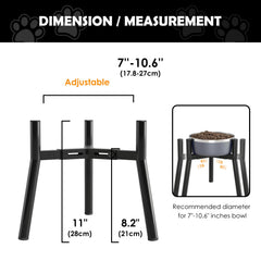 SHAINFUN durable metal base provides a stable stand.