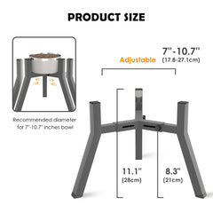 SHAINFUN stand with slanted feet provides stable, non-tip use.
