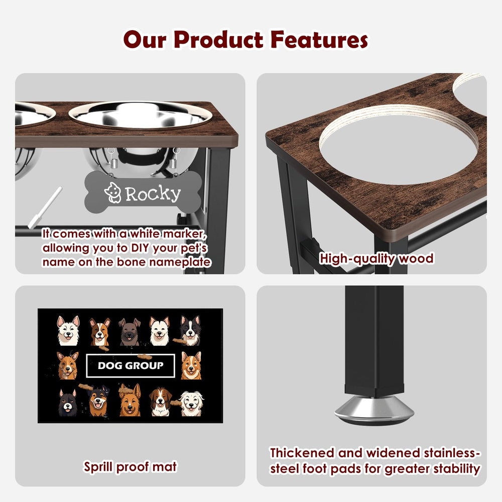 SHAINFUN height-adjustable stand offering neck-friendly dining positions