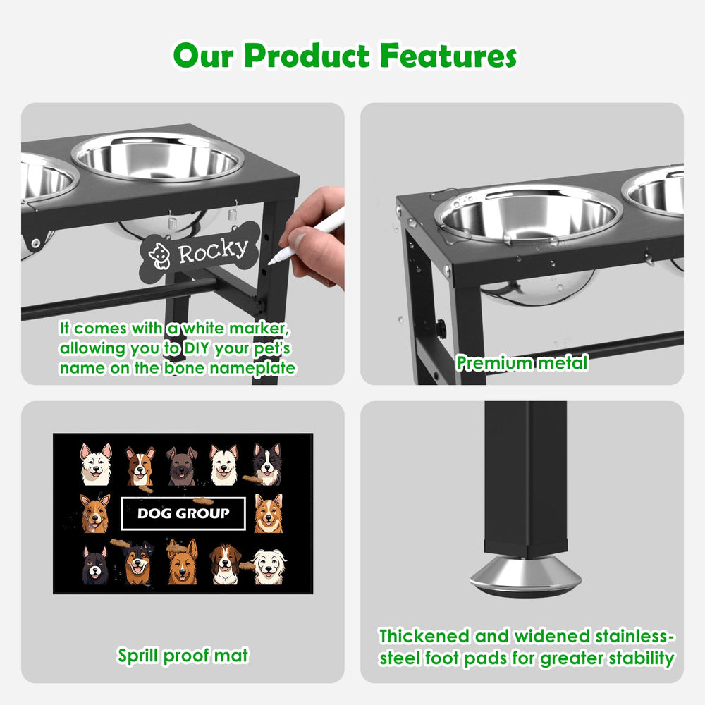 SHAINFUN rust-resistant metal frame ensures lasting stability during meals.