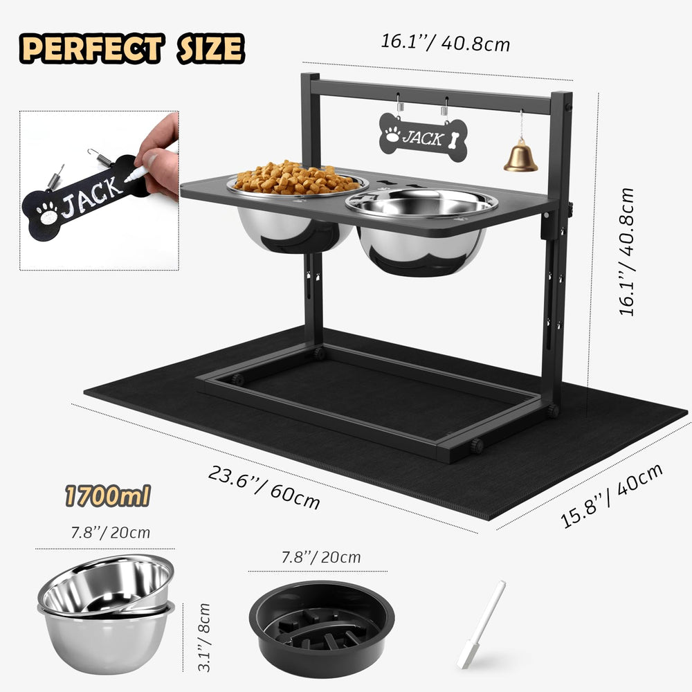 SHAINFUN two stainless steel bowls offer easy cleaning and durability
