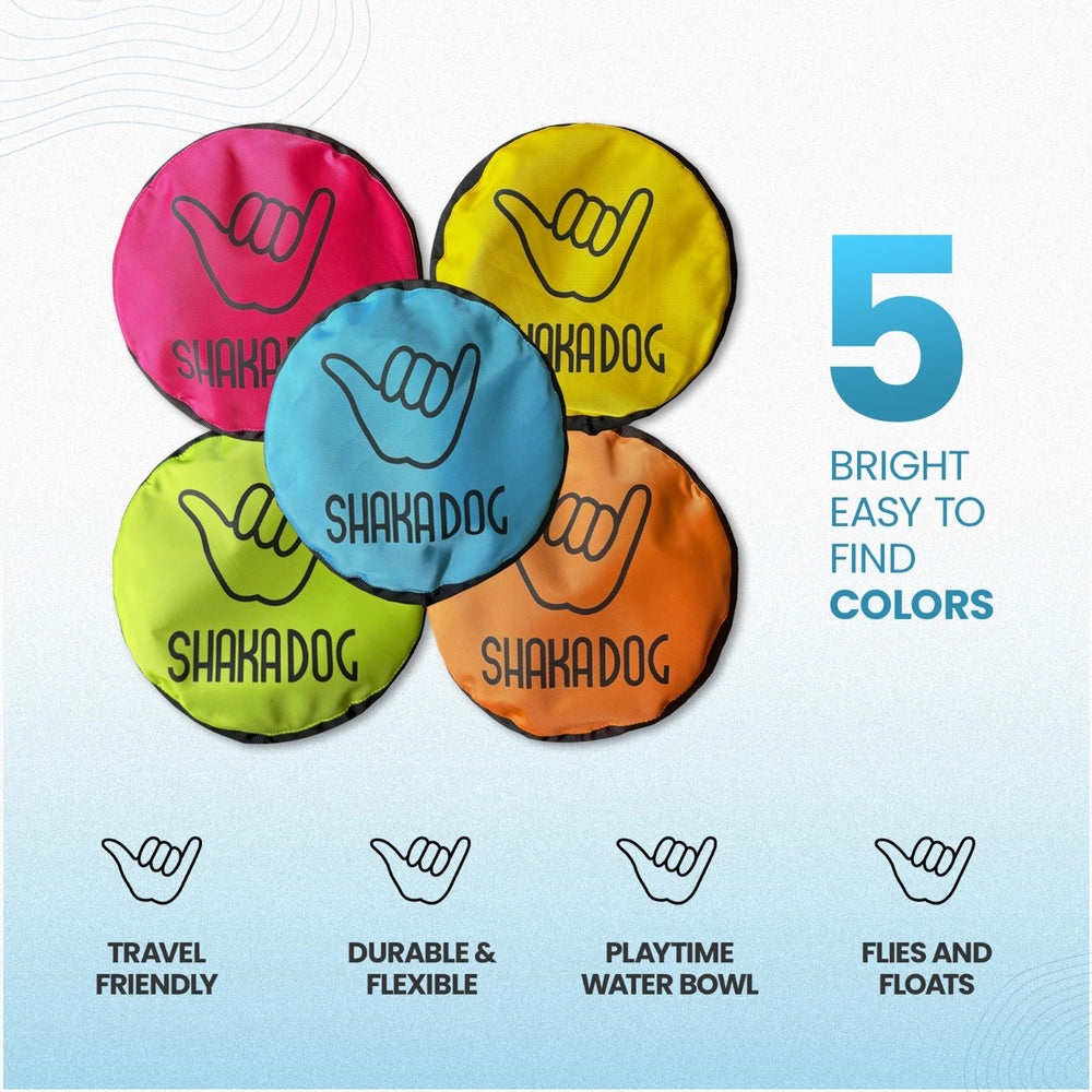 Shaka ZippyToss floats on water for versatile play on land and water.