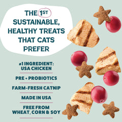 Shameless Pets bite-sized star shapes offering easy, tasty rewarding moments for cats