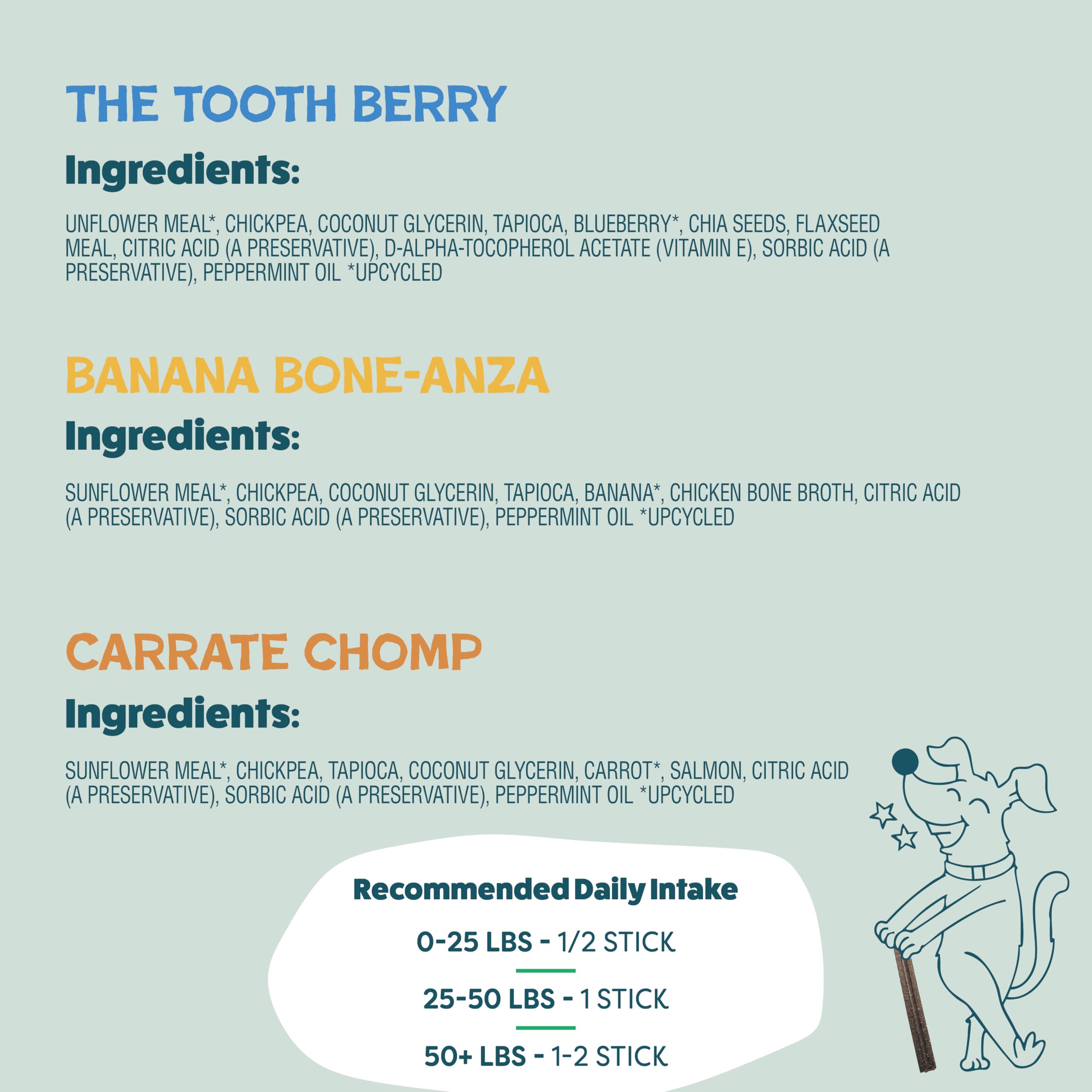 Shameless Pets dental chews for medium dogs, crunchy and satisfying