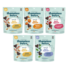 Shameless Pets Soft-Baked Lobster Roll treats for dogs, ideal for training rewards.