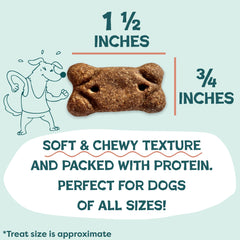 Shameless Pets Soft & Chewy Treats showing bite-sized, easy-to-chew pieces