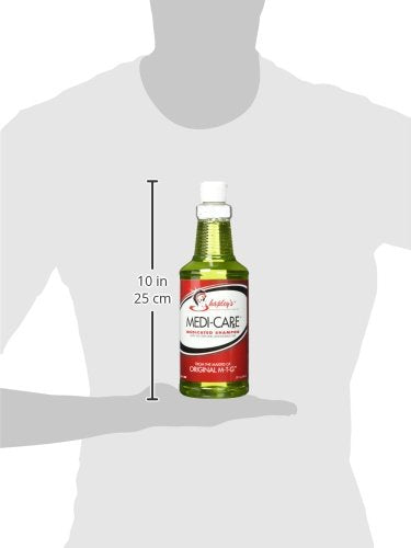 Shapley's Medi-Care Med Shampoo leaves coat shiny and conditioned after rinse