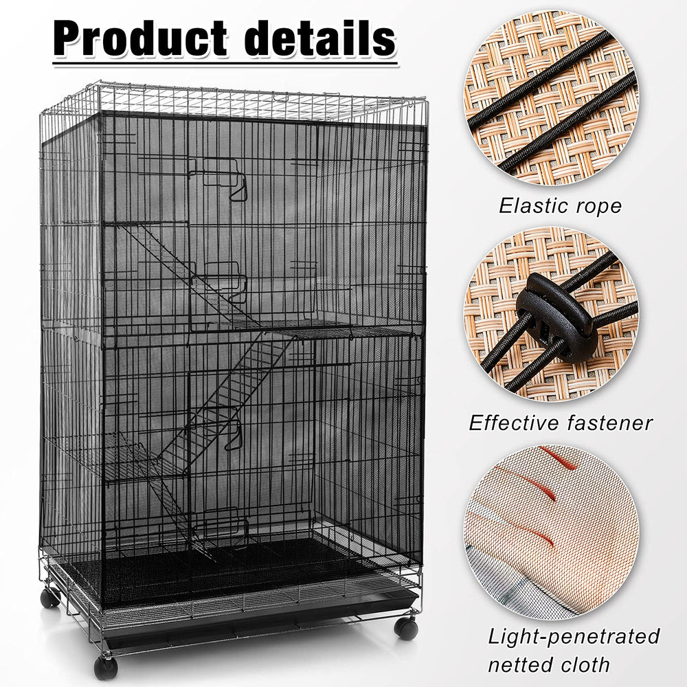 Elastic ropes at top and bottom of Shappy cover for secure fit