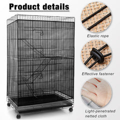 Elastic ropes at top and bottom of Shappy cover for secure fit