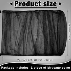 Shappy net skirt guard over a cage, secure and tidy look