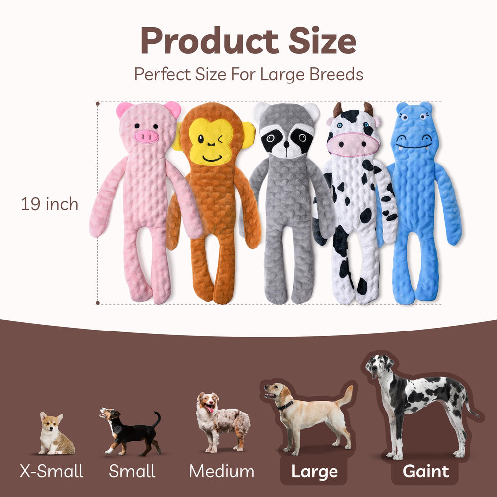 SHARLOVY Animal shapes monkey cow hippo pig raccoon encourage active chasing