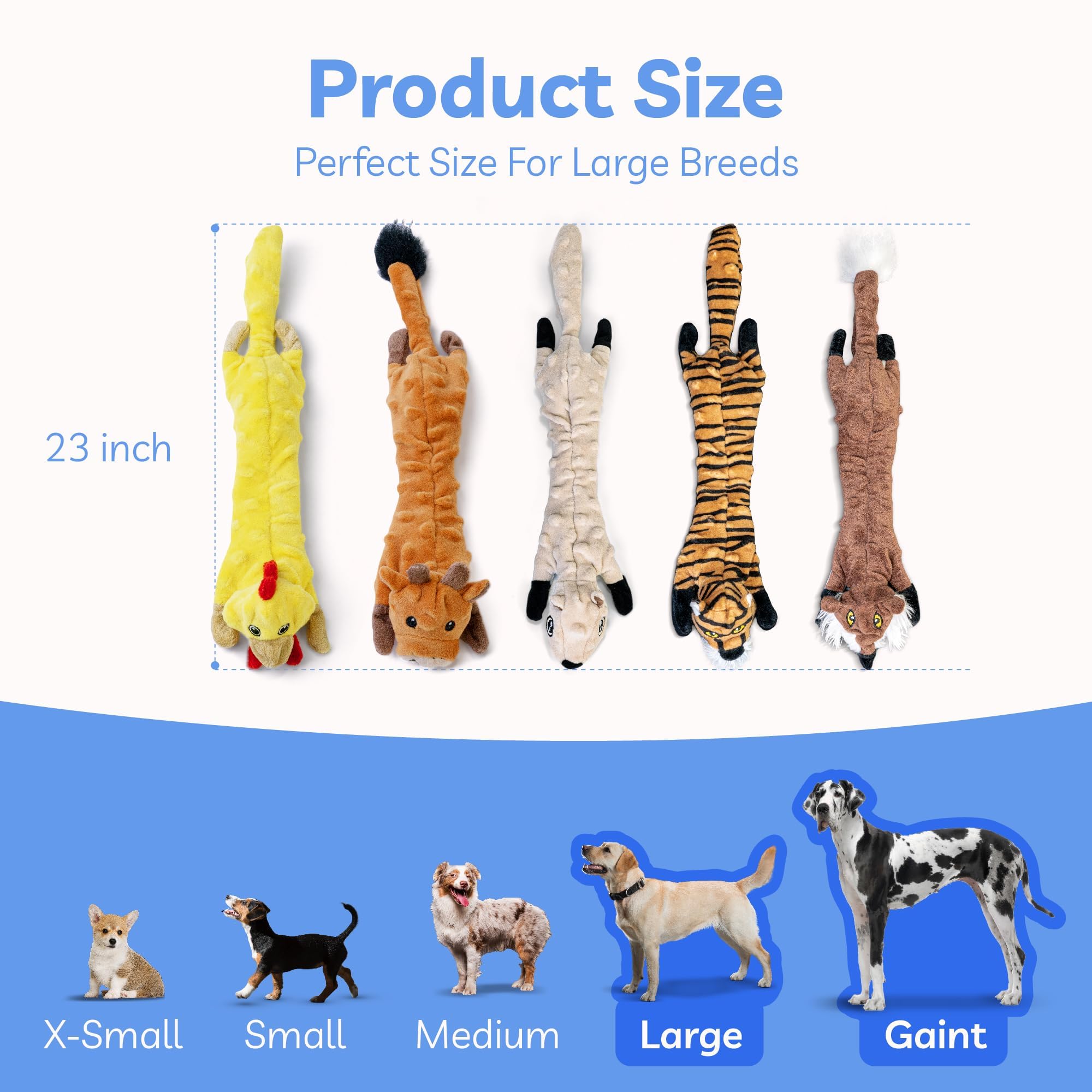 SHARLOVY plush large dog toy provides soft companionship during cuddle time