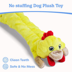 SHARLOVY crocodile squeaky toy with crinkle sound for interactive fetch
