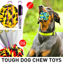 SHARLOVY rope ball designed for large dogs during active play and fetch