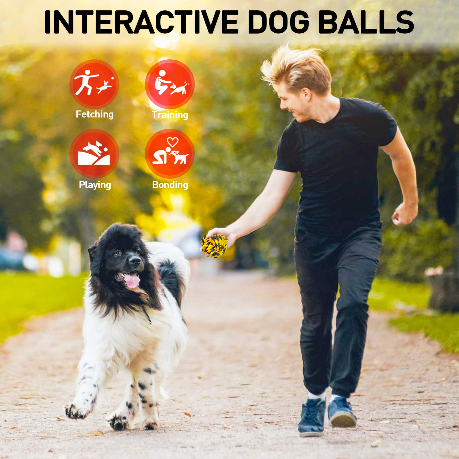 SHARLOVY six-pack rope balls offering long-lasting indoor and outdoor fun