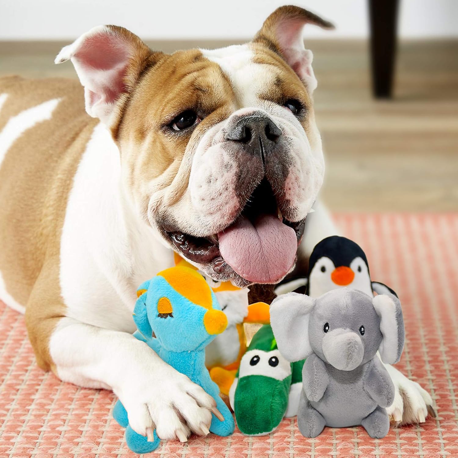 SHARLOVY penguin dog toy squeak for cuddly chew sessions