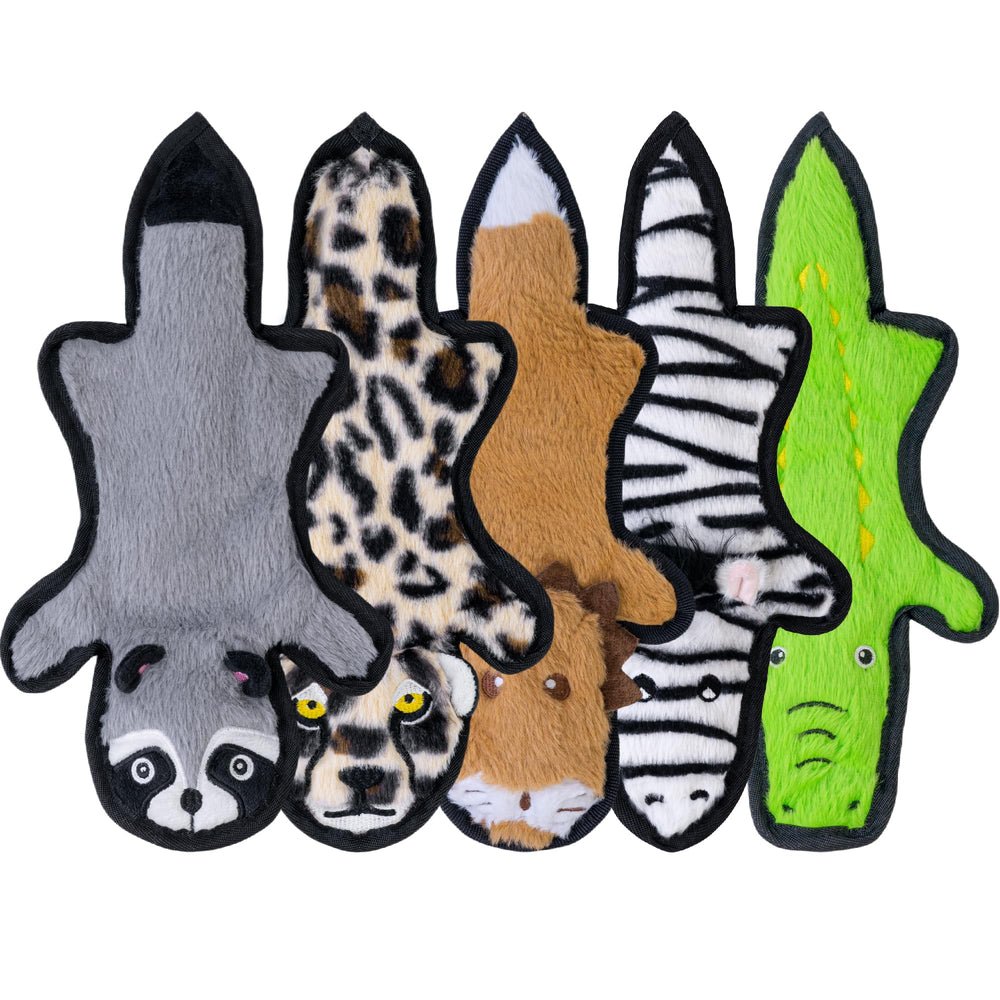 SHARLOVY No Stuffing crocodile toy with crinkle and squeak for engaging teething play
