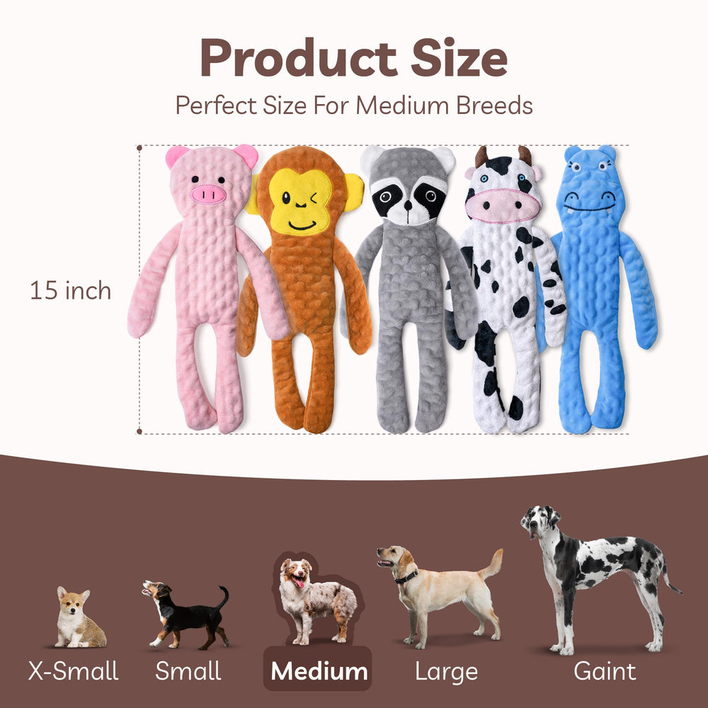 SHARLOVY Squeaker-crinkle duo toy for versatile fetch and chew sessions.