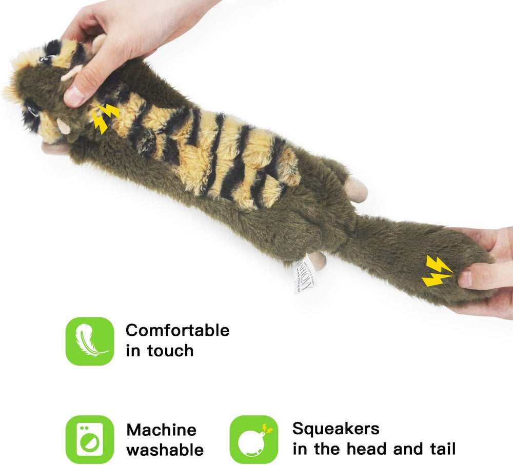 SHARLOVY pig dog toy with crinkle texture and squeaker for curiosity