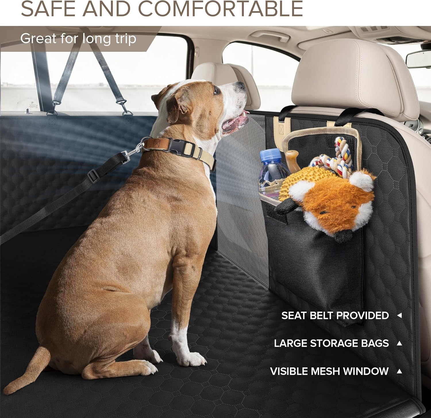 SHARLOVY six-layer waterproof fabric guards against messes on the road.