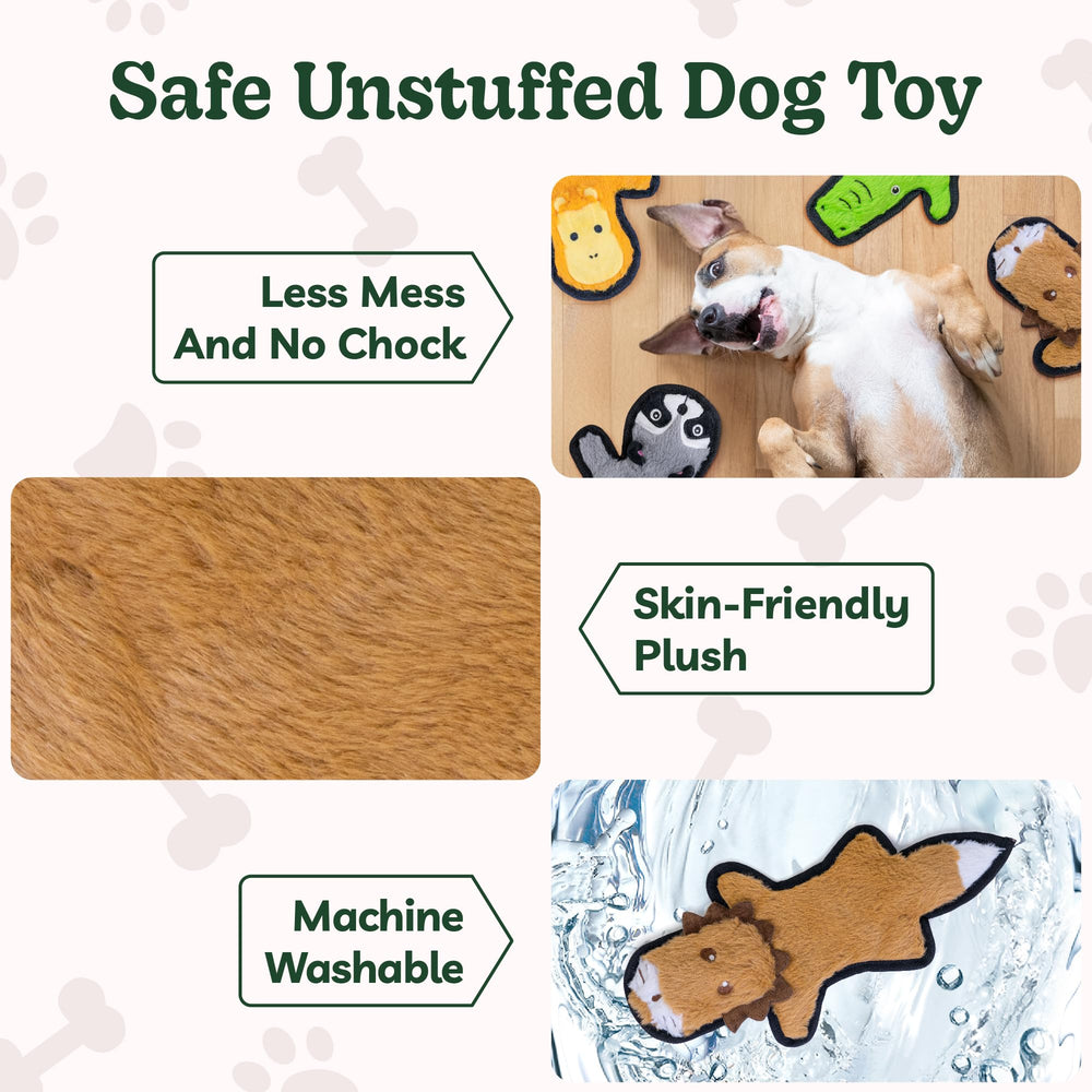 Sharlovy no-stuffing toy available in three sizes for all breeds
