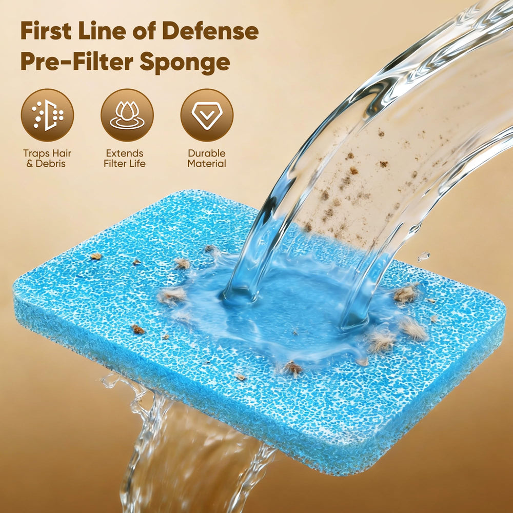 SHARLOVY pump-protector-sponge shields the pump from debris for quiet operation