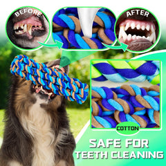 SHARLOVY XL multi-knots rope toy ideal for tug of war and training.