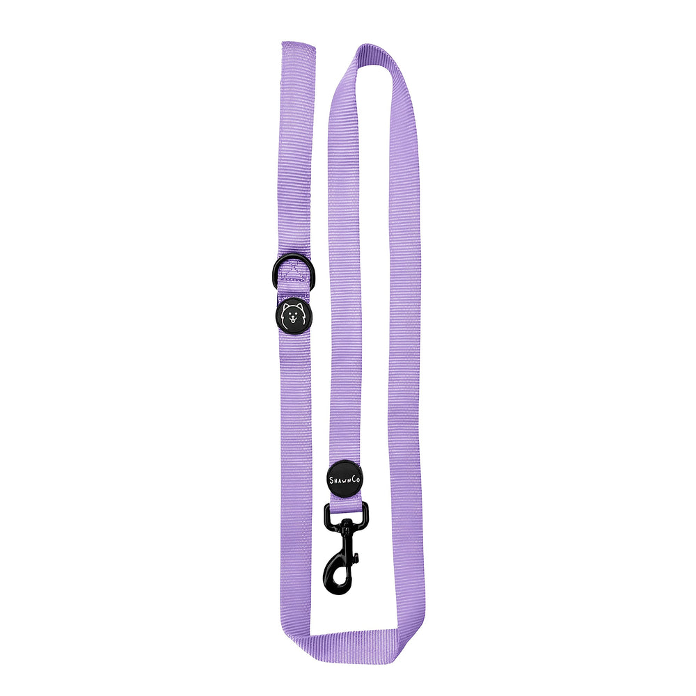 SHAWNCO Dream Walk leash in icy lilac with soft neoprene handle for comfy walks.