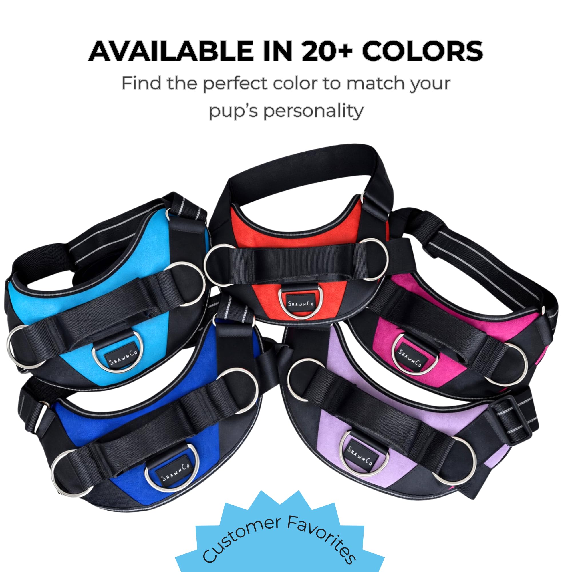 Easy-on, quick-off ShawnCo harness suitable for daily use in under moments.
