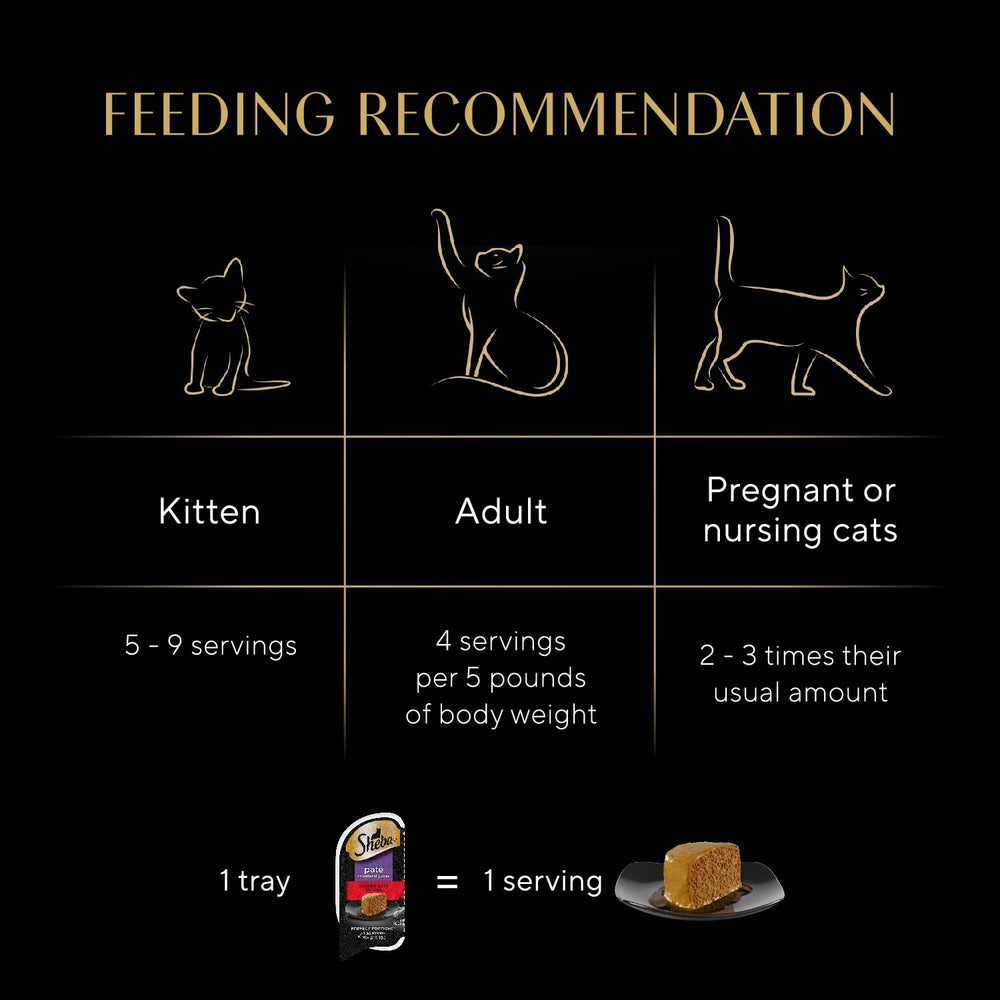 Sheba cat meal beef pate with silky texture ideal for picky eaters