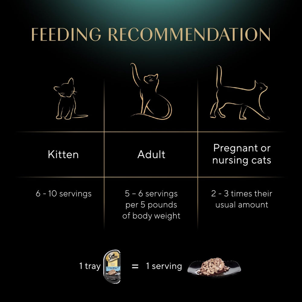 Sheba wet cat food supplies essential amino acids and healthy fats.