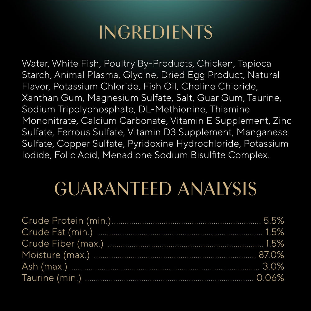 Grain-free formula with no corn or soy in Sheba Indulgence.