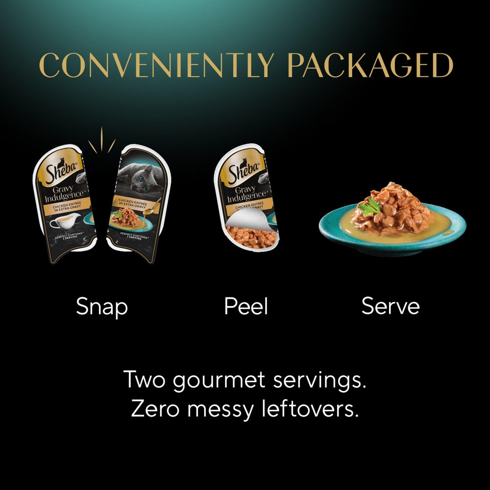 Made in the USA with quality ingredients for Sheba Gravy Indulgence